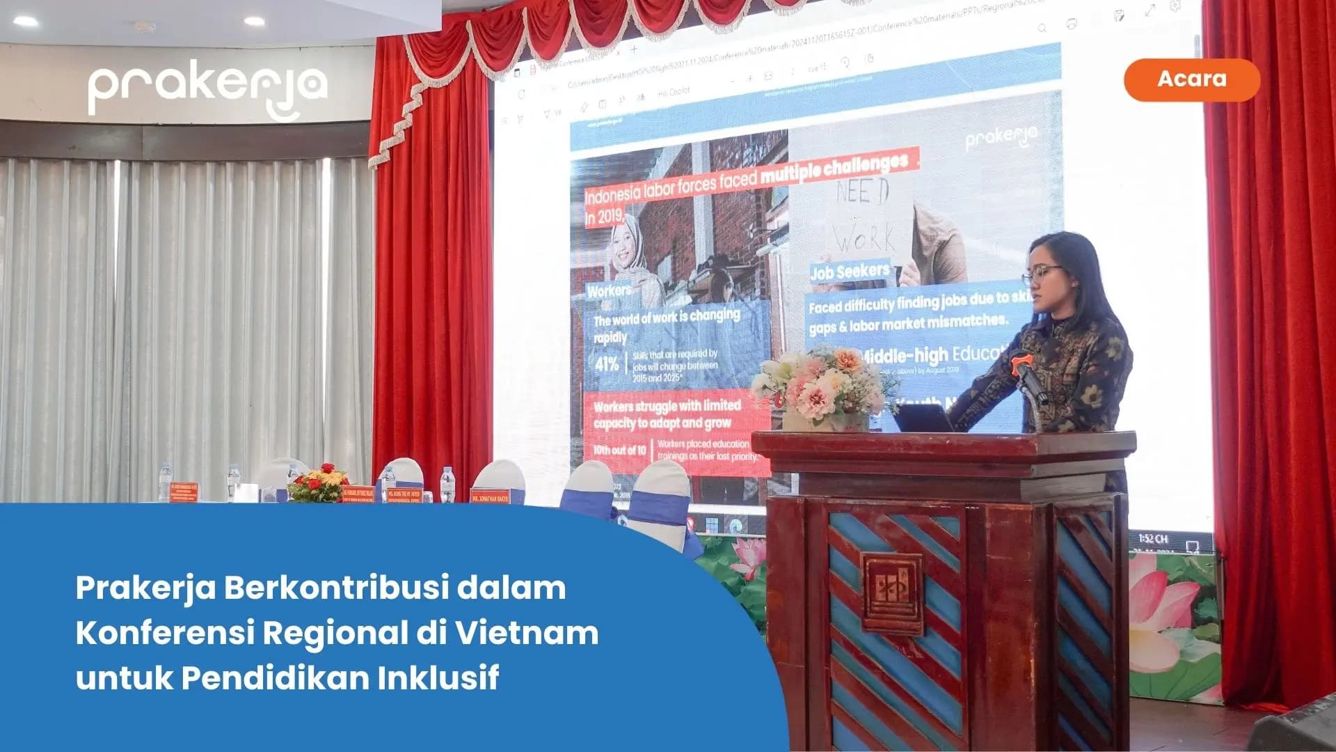 Prakerja Berkontribusi dalam Konferensi Regional di Vietnam untuk Pendidikan Inklusif